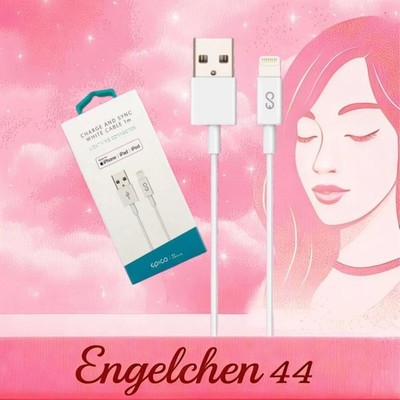 iPhone iPad iPod Ladekabel CHARGE AND SYNC WHITE CABLE 1Meter Aufladekabel