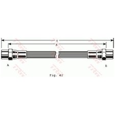 2x Bremsschlauch vorne für BMW 3-er E21 E30 5-er E12 6-er E24 7-er E23 | 245789