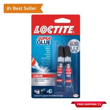 Instant Super Glue Liquid, 0.07 fl oz Tube - Fast Drying, Strong Bond, 2 Pack