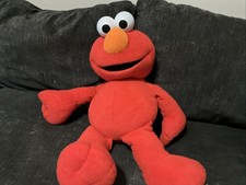 2002 Jumbo Tickle Me Elmo 30" Plush Sesame Street Mattel Large Stuffed Toy Works