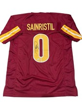 Mike Sainristil Signed Washington Commanders Custom Jersey JSA Authenticated