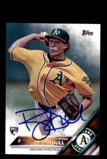 Signed Baseball Card Auto Ryan Dull 2016 Topps #574 Oakland Athletics