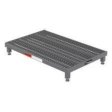 Single Step Platform, 5 In To 8 In H, 24 In W, 36 In D, Steel, 500 Lb Load
