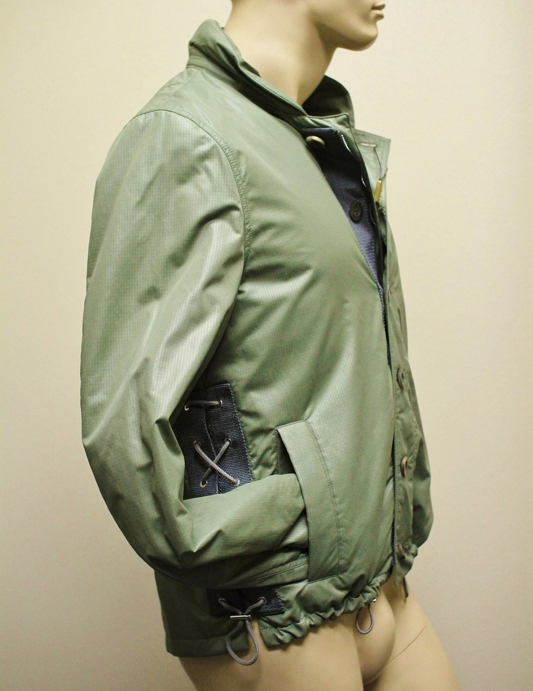 Giacca da uomo GUCCI Nuova Autentica $1310 con Imbottitura IT 60 Verde 256634