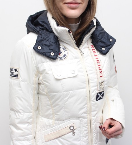 Women's BOGNER Expedition Ski Down Down Puffer Jacket RARE White EU36 US6 ~S - Picture 6 of 12