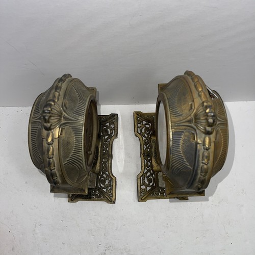 Pair of Rare Antique Art Nouveau Portico Shelf Clock With Glass Column, Germany - Picture 10 of 17