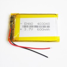 3.7V 600mAh LiPo Rechargeable Battery For Headphone Bluetooth Pen PAD MID 403048