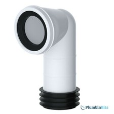 Viva 4" 110mm PP0005 Easi-Fit 90 Degree Standard Bent WC Toilet Pan Connector