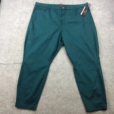 7 For All Mankind Pants Womens 24 Green Ankle Skinny Jen7 Stretch High Rise