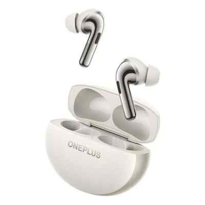 OnePlus Buds Pro 3 Lunar Dual Drivers, Dual DACs,Dynaudio EQs white Ear Buds