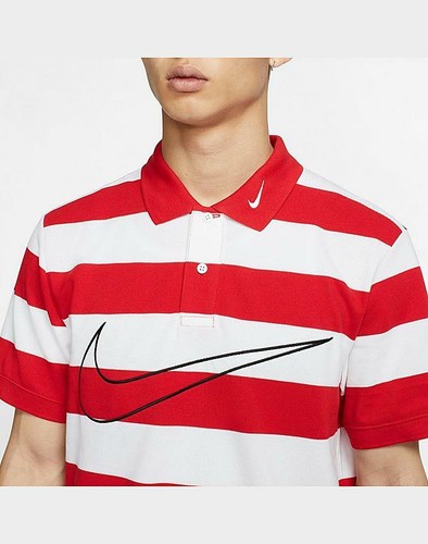 Nike Sportswear Swoosh Knit Polo Red 
