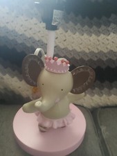2011 Elephant Ballerina Pink/Gray Child's Lamp Babar
