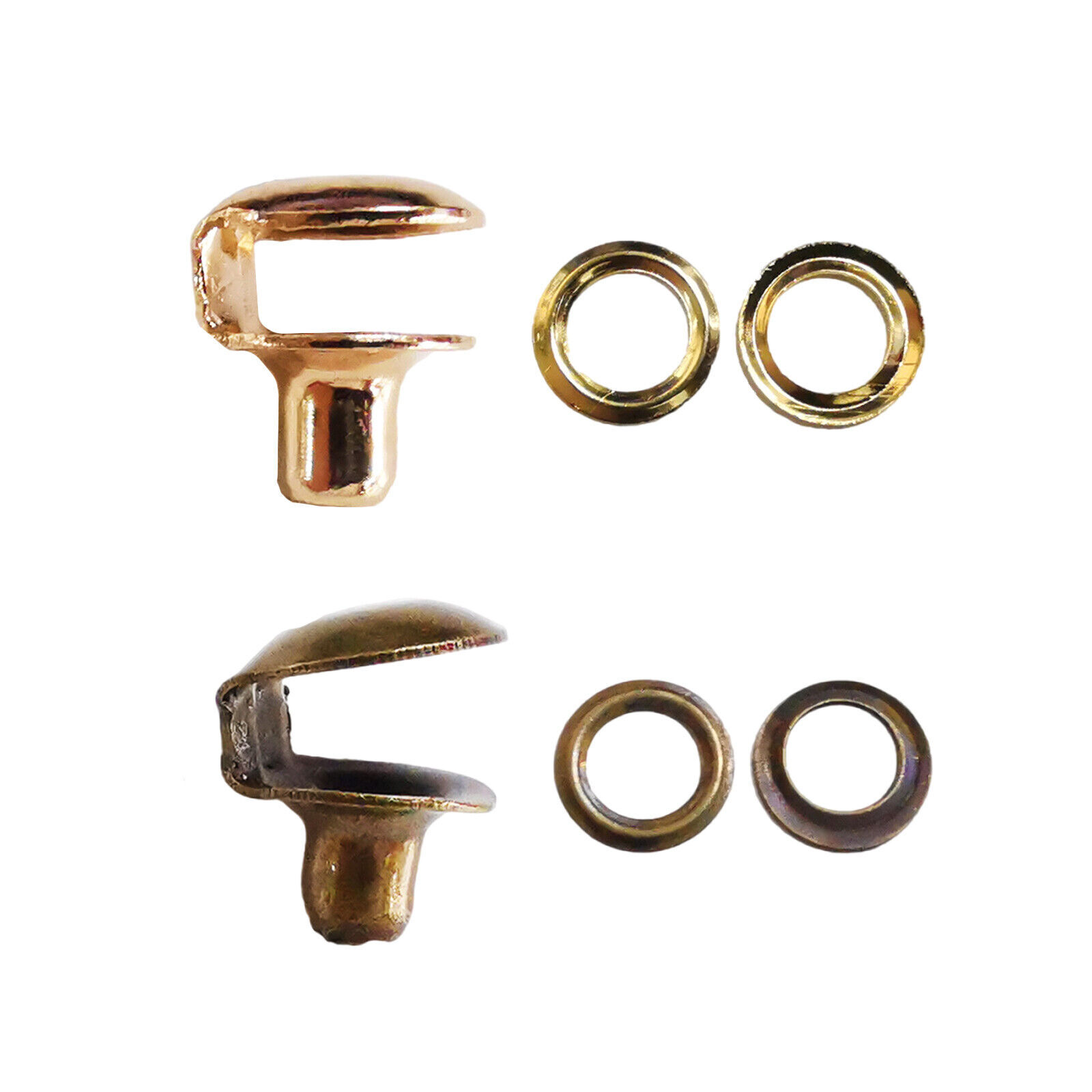 20 Pcs Brass Shoe Lace Hooks Boot Eyelet Repair Kit Travel Hiking