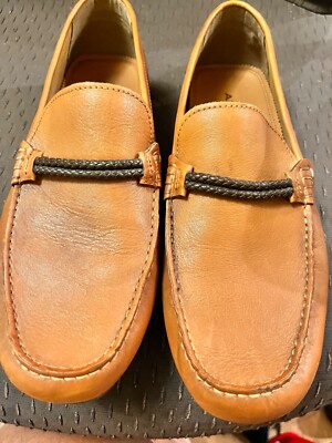 Aldo Mens Loafers Shoes Size 10 Tan Leather