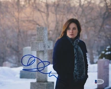 CAROLINE DHAVERNAS SIGNED 8X10 PHOTO HANNIBAL BECKETT BAS AUTOGRAPH AUTO COA G