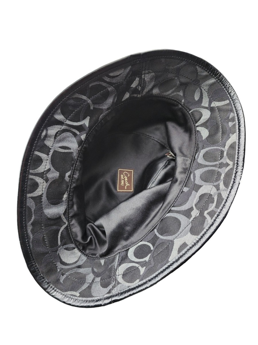 Coach Y2K Women\'s Black Monogram Bucket Hat Coach | Accessories | Black Coach Signature Black Bucket Hat  main image 2