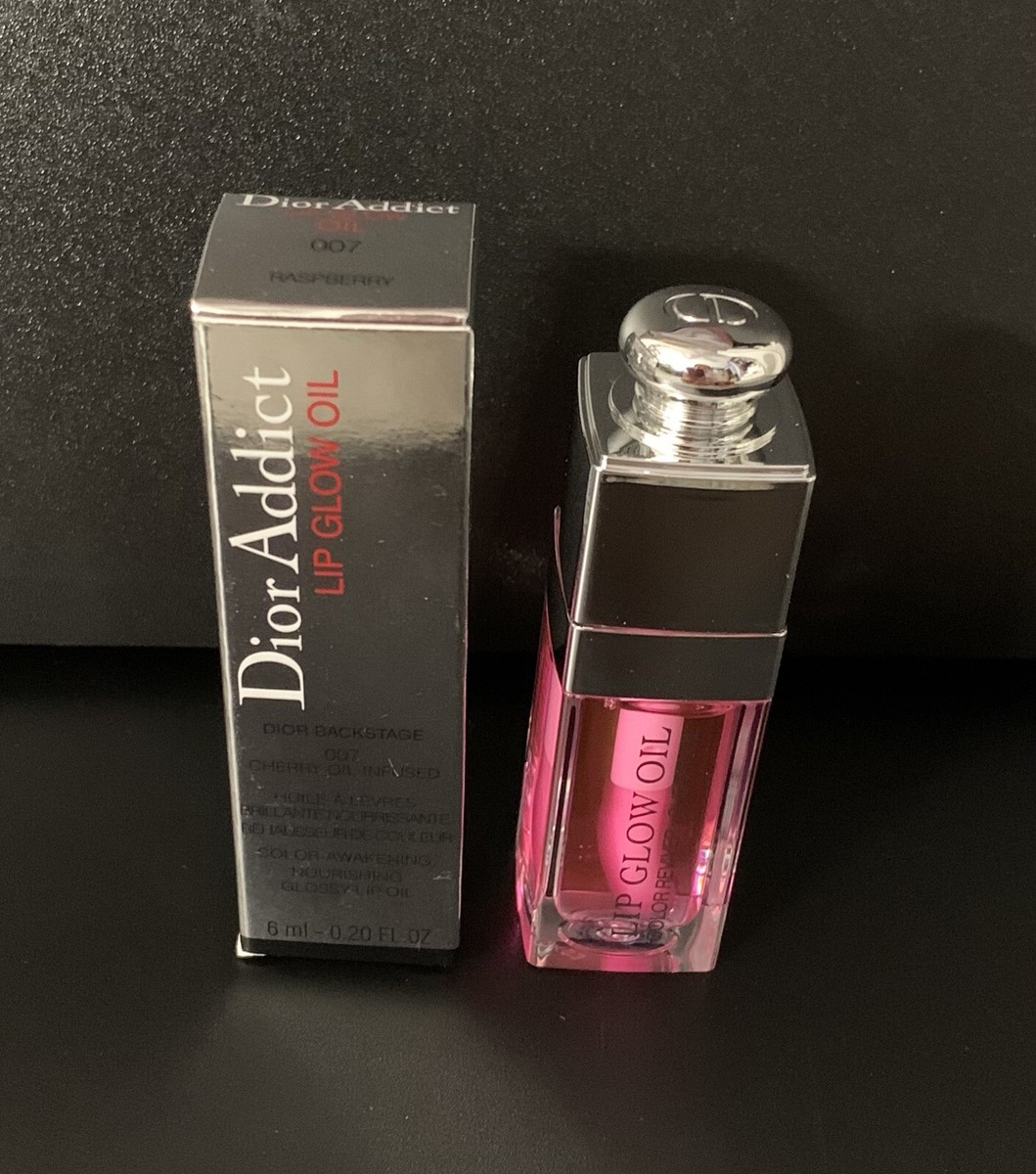 Dior Addict Lip Glow Oil 007 RASPBERRY Full Size 6ml / 0.2 oz NEW