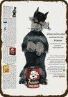 1958 Schnauzer Dog & Friskies Vintage-Look Decorative Replica Metal Sign