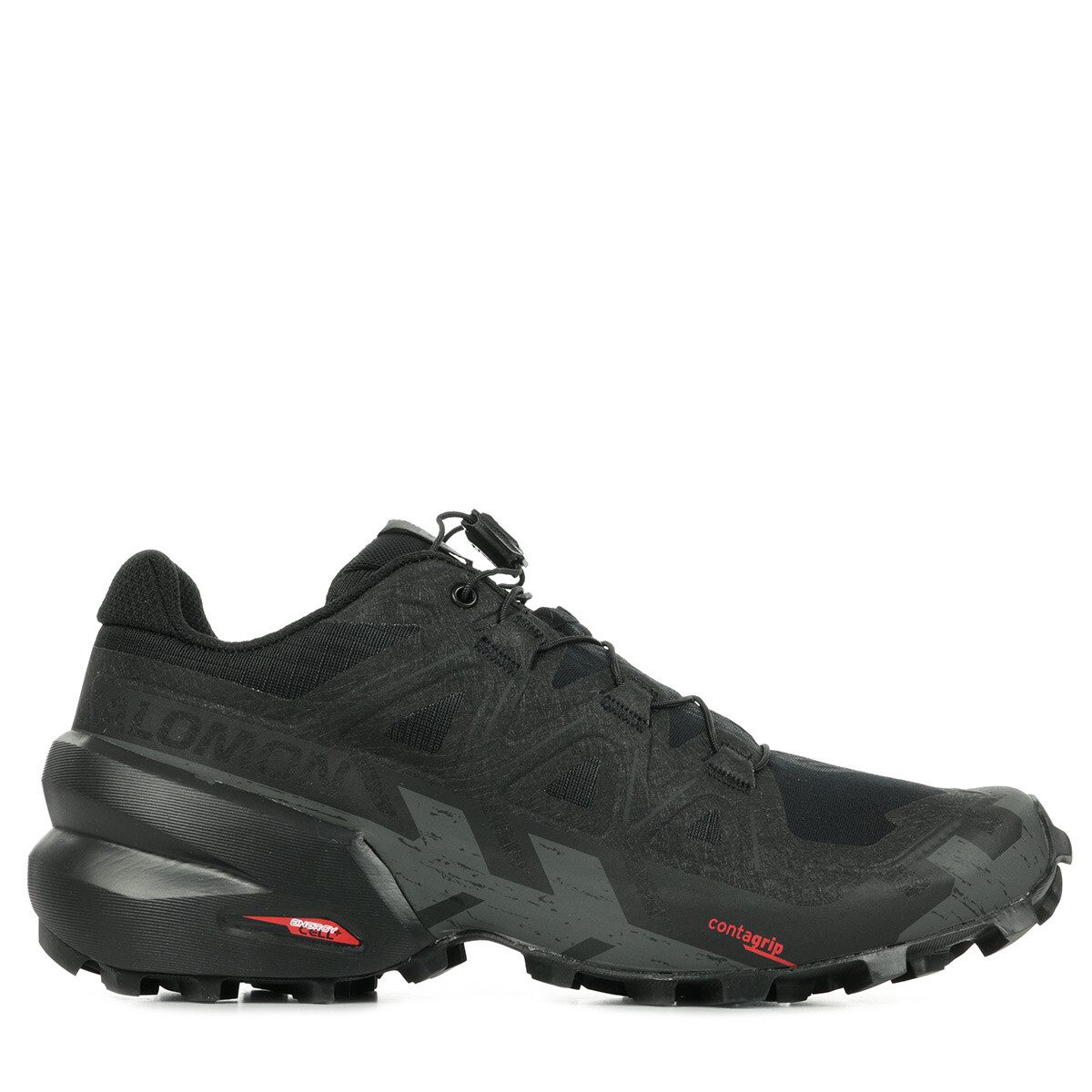 Chaussures Salomon Speedcross 6 femme noires en synthétique à lacets