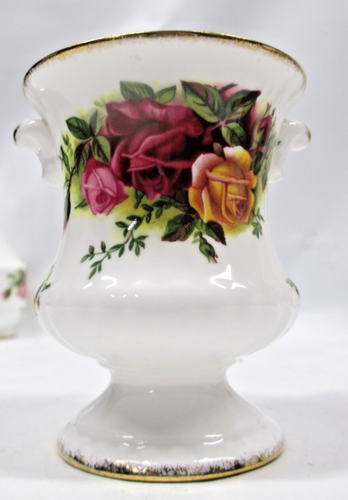 Royal Albert Old Country Roses Bud Spoon Vase Urn 3 1/2" Tall - Picture 3 of 9