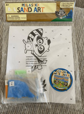 Peel And Stick Sand Art Childrens Coloring Sheet Kids Crafts
