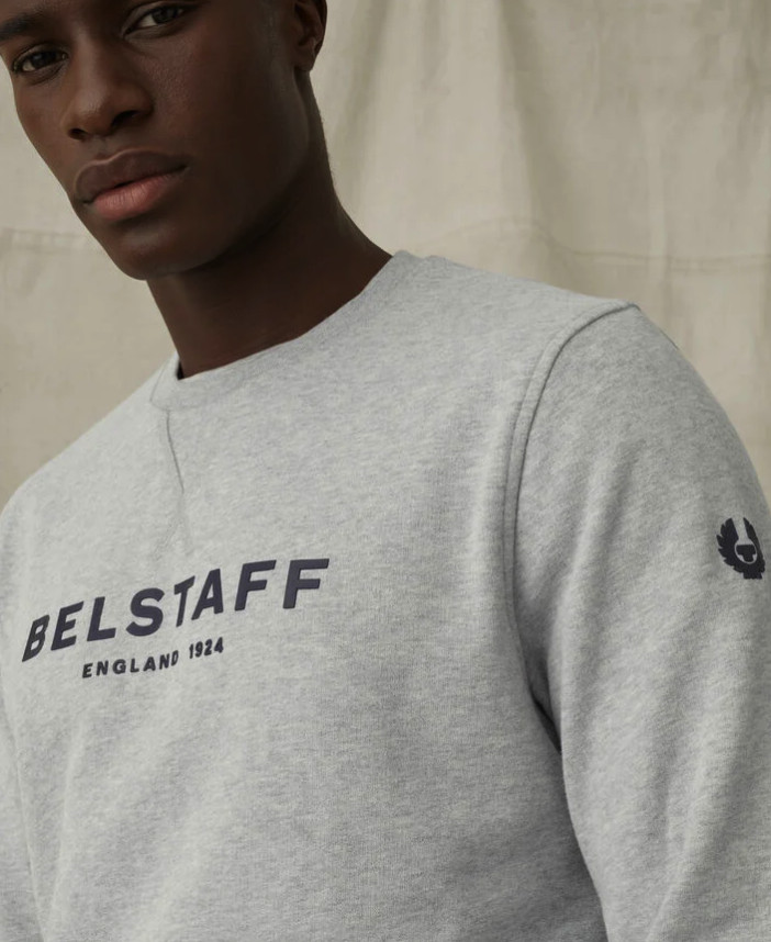 Belstaff Men Sweatshirt Winter Warm Jumper Smart Branded Designer Grey Size  S-XL | eBay