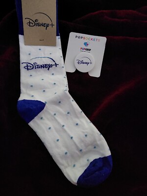 Disney Plus Socks & Matching Pop Socket