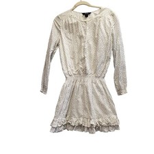 Polo Ralph Lauren Dress Ruffles Ditsy  Micro Floral Womens Size 16 Pre-Owned