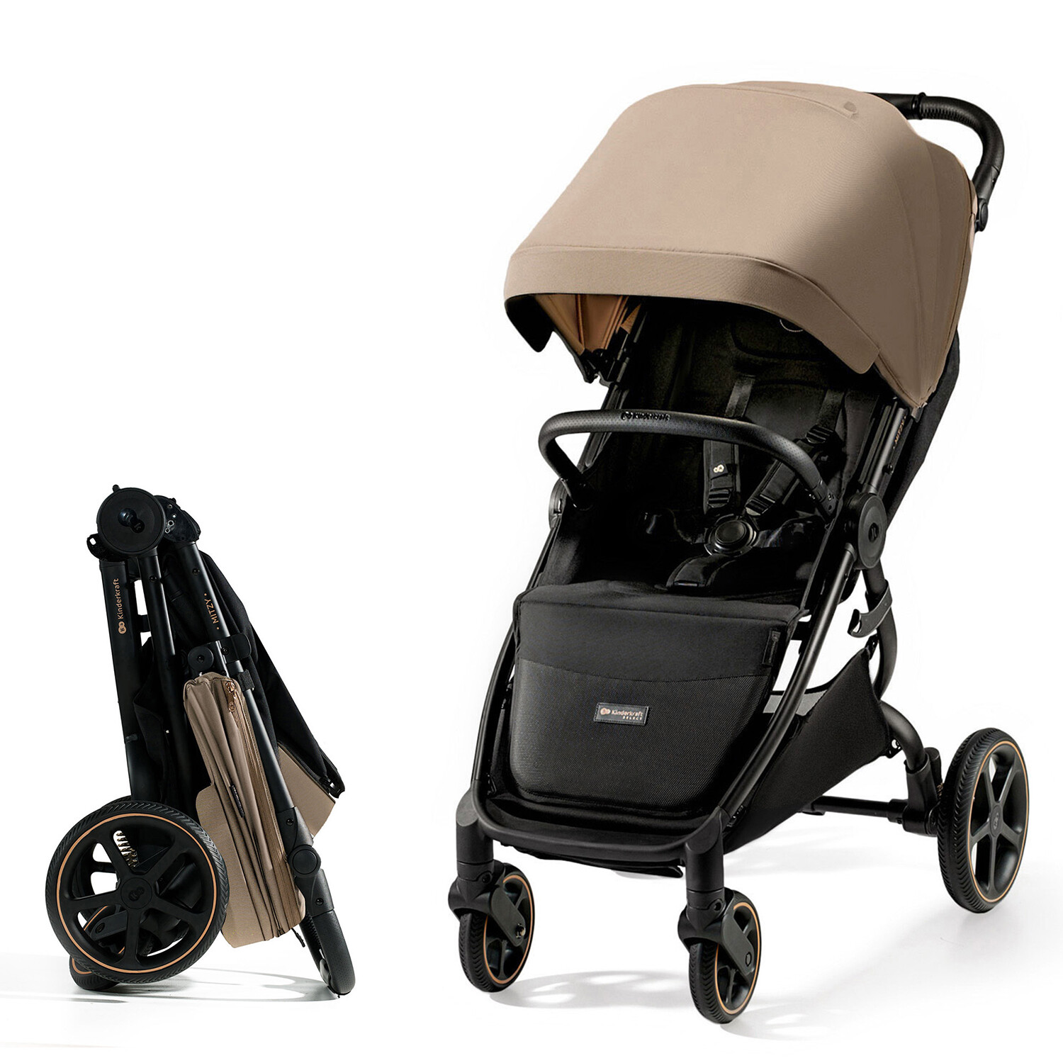 Passeggino Mitzy Linen Beige KINDERKRAFT - X46456 GIODICART