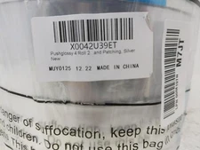 Pushglossy Aluminum Foil Tape 2"x1200ft HVAC Duct Insulation Adhesive 4 Rolls