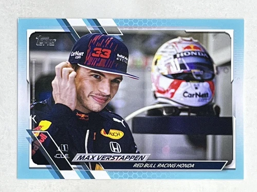 Max Verstappen 2021 Topps Formula 1 F1 Drivers Aqua /199 #43 Red Bull Card