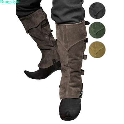 Retro Medieval Gaiters Knight Shoes Cover Warrior Leg Armor Boot Covers