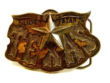 1980 Lone Star Texas Belt Buckle by Great American Buckle Co 71017