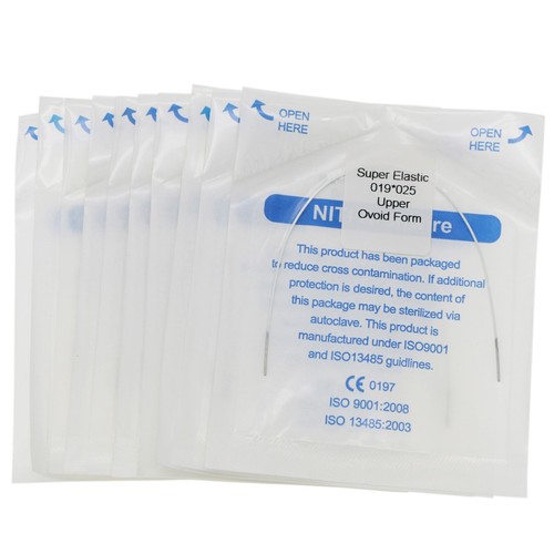 10 piezas de cables de arco de ortodoncia dental súper elásticos blancos rectangulares forma ovoide - Imagen 14 de 44
