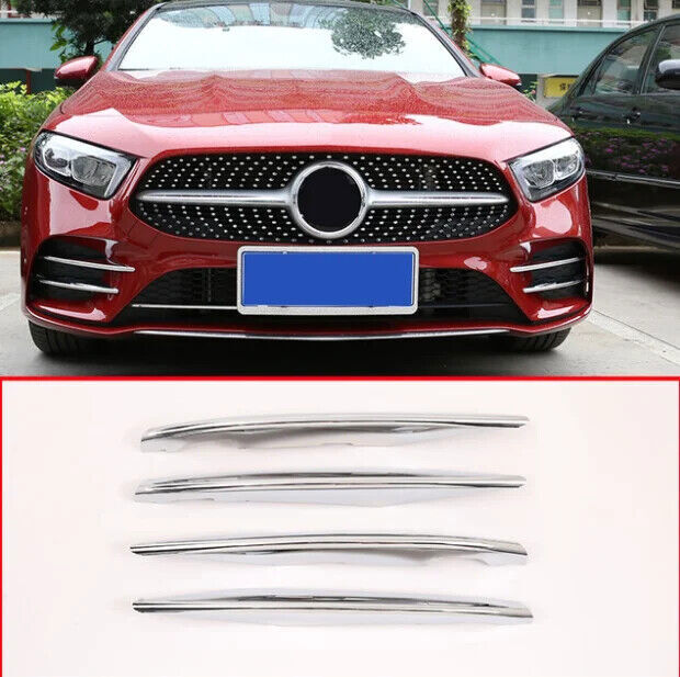 ABS Chrome Headlamp Trim for Mercedes-Benz A-Class W177 2019-2021 Upgrade
