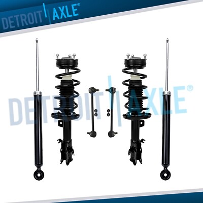 Front Struts Coil Spring Sway Bar Rear Shock Absorbers for 2011-2013 Ford Fiesta