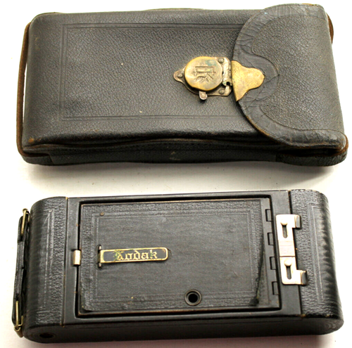 Vintage Eastman Kodak Folding Bellows Camera No. 1A Pocket Kodex + Original Case - 第 1/5 張圖片