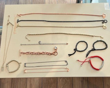 Stud earrings Mk silver gold rose gold bracelet