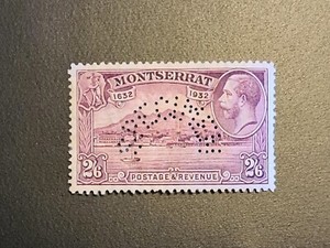 MONTSERRAT SPECIMEN STAMP 2/6 KGV Mint NICE STAMP TO OWN IN COLLECTION