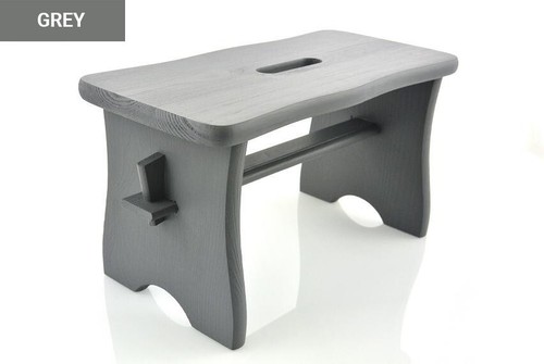 Small Wooden Wood Stool Bench Furniture for Adult Kids - Vintage Art Deco Style - Picture 3 of 14