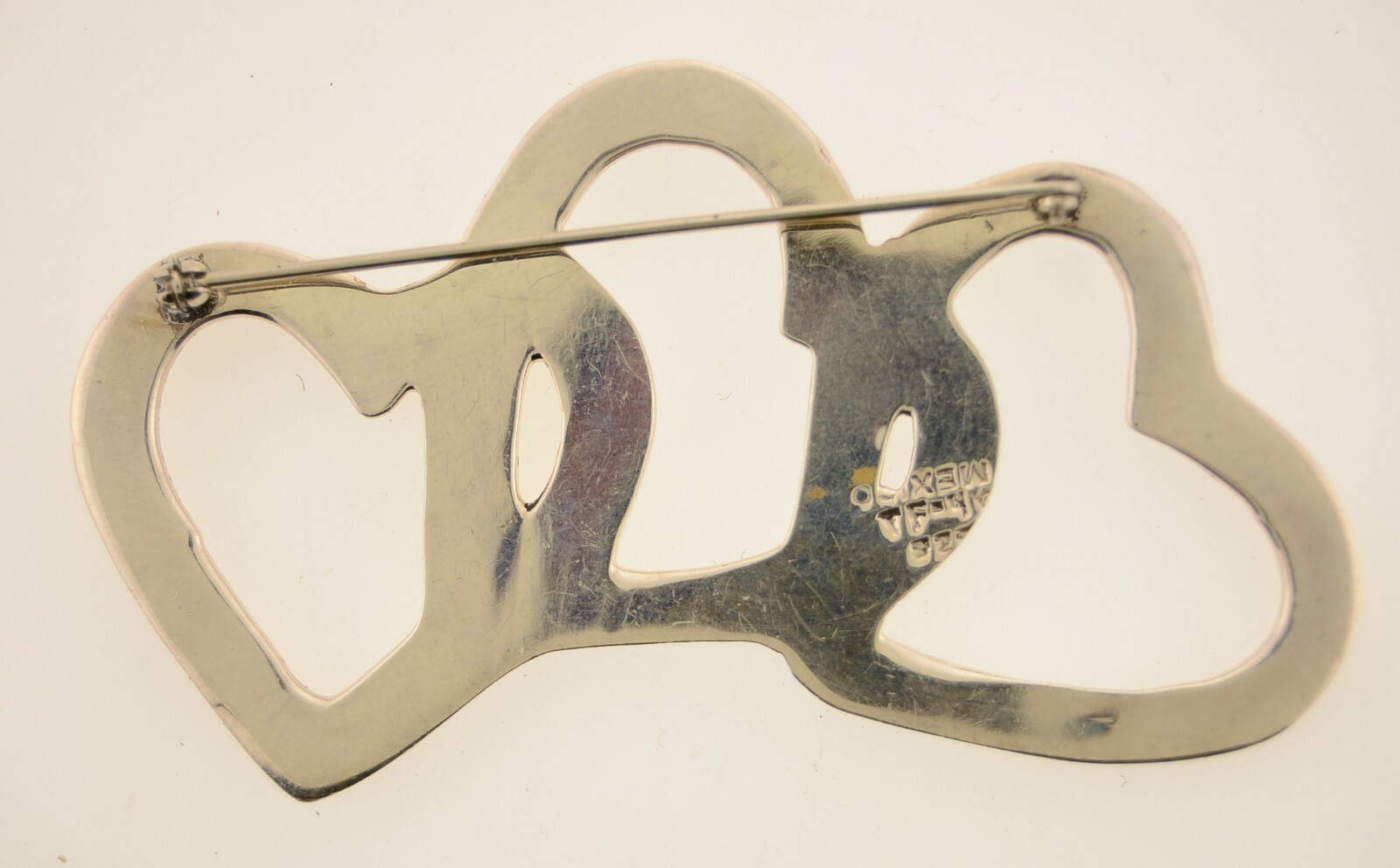 3 Interlocking Hearts Sterling Silver Mexico Soli… - image 2