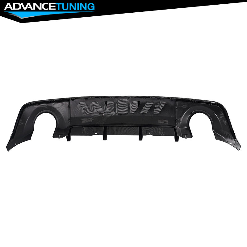 For 20-23 Dodge Charger Widebody IKON V3 Carbon Style Rear Diffuser Shark Fin PP