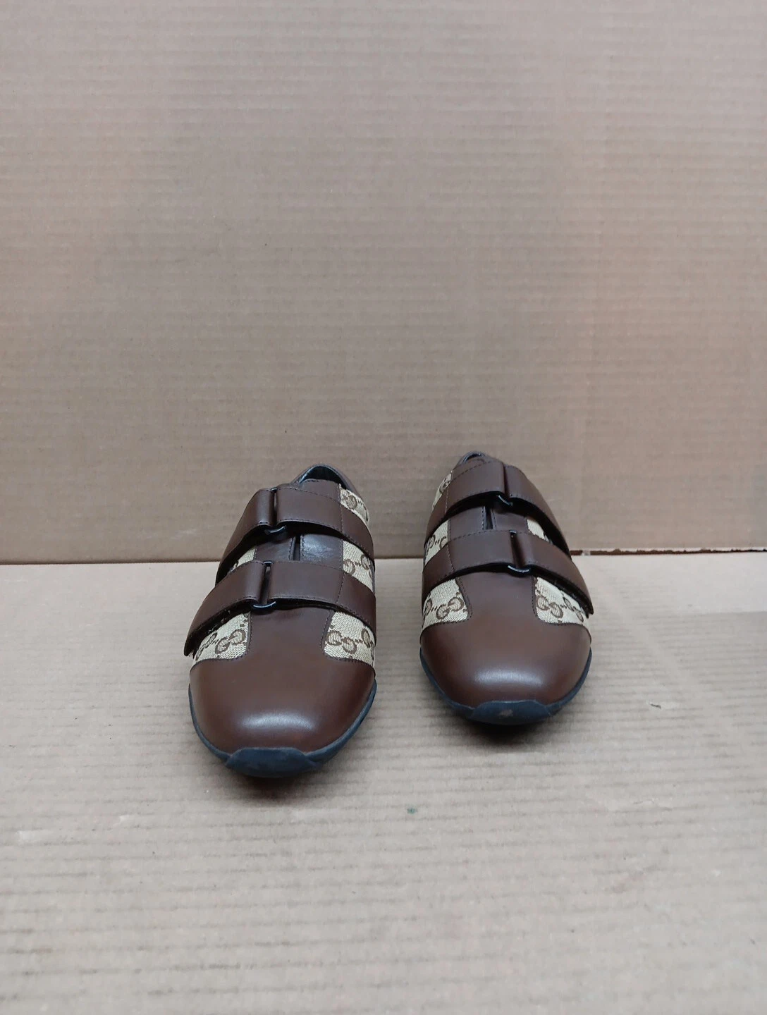 Gucci Pelle S Gomma style homme 121830 a3n30, ébène profond/bei, taille,5/taille 7,5