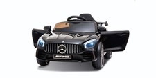 12V Licensed Mercedes Benz Kids Ride On Electric Car Motorized Vehicles-Black
