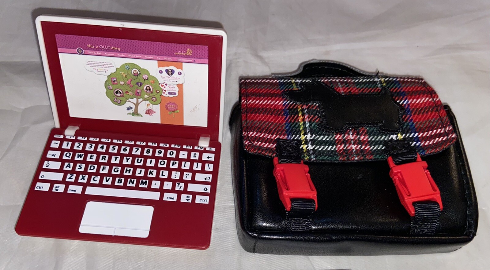 OUR GENERATION 18&rdquo; DOLL SCOTTIE BAG LAPTOP SCHOOL SUPPLIES TP
