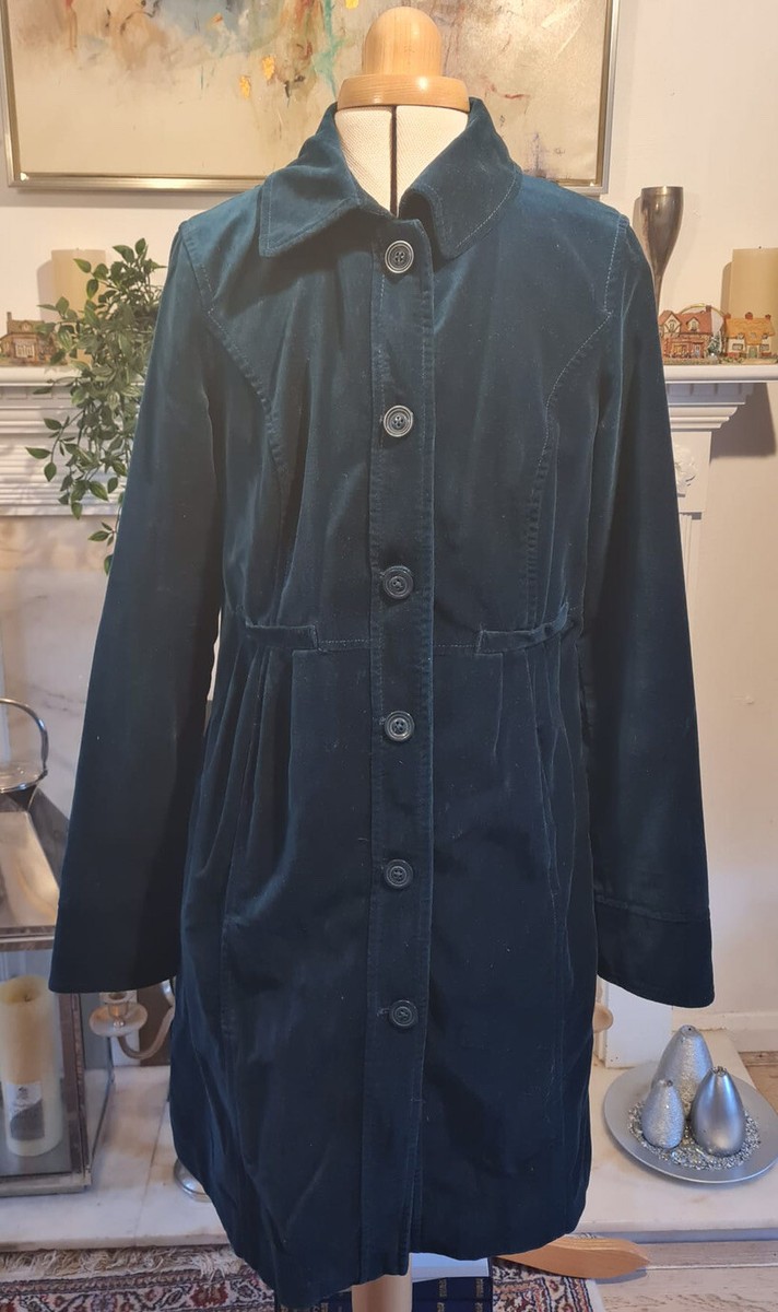 Monsoon dark Prismarine coat size 12 UK