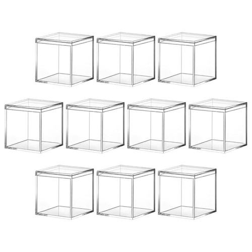 10 Pcs Acrylic Packaging Box Small Plastic Container Party Candy - 第 9/12 張圖片