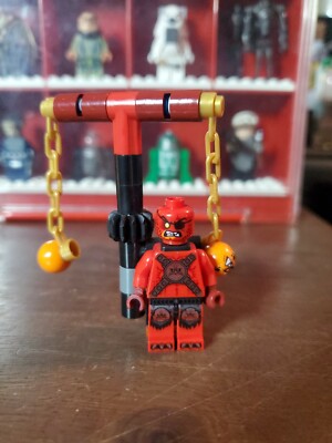NINJAGO LEGO VILLAIN W/ Chain Tool No Helmet 