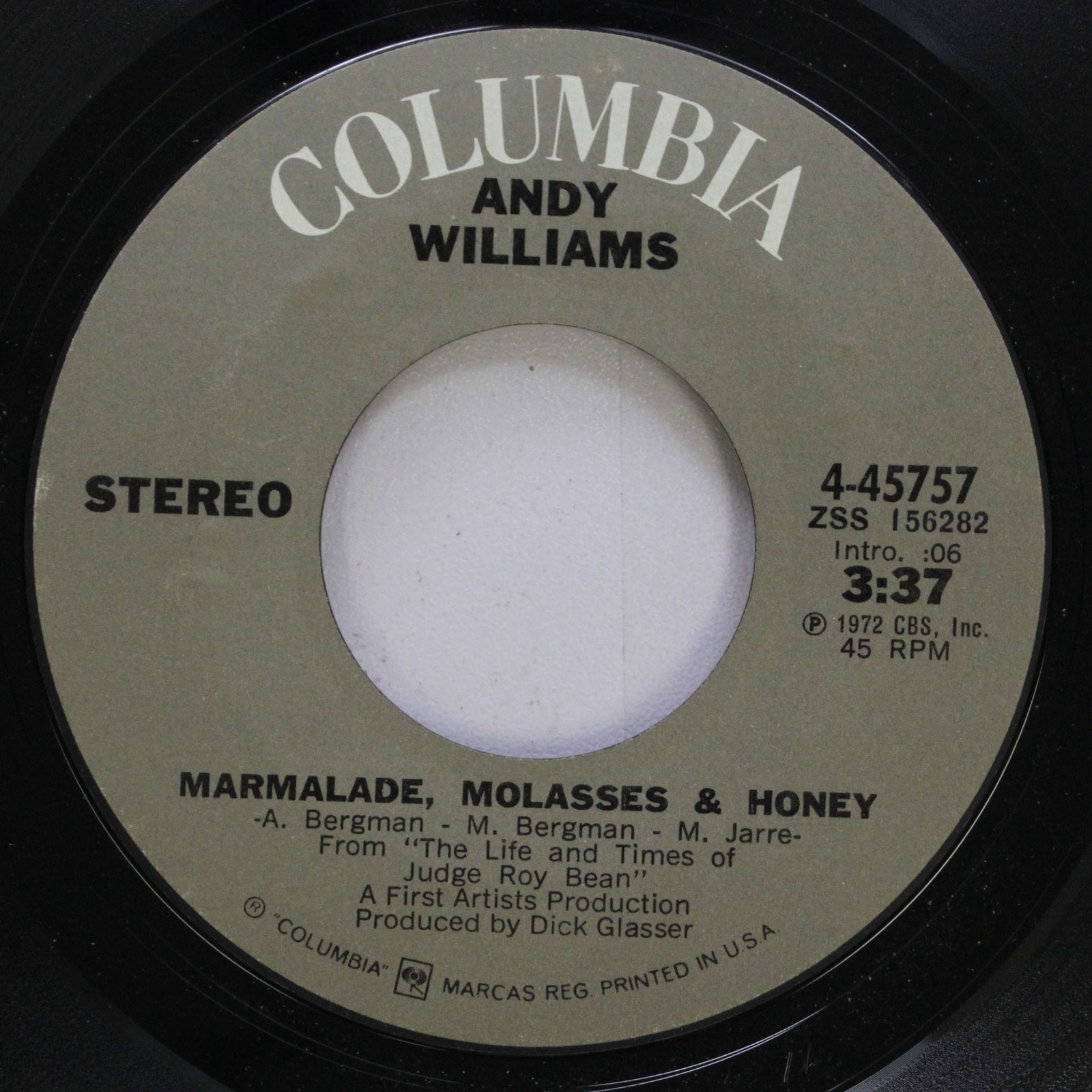 Pop 45 Andy Williams Who Was It? / Marmalade, Molasses & Honey On