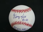 GEORGE KELL SIGNED BASEBALL WITH MULTIPLE INSCRIPTIONS HOF 83 JSA COA *B1026